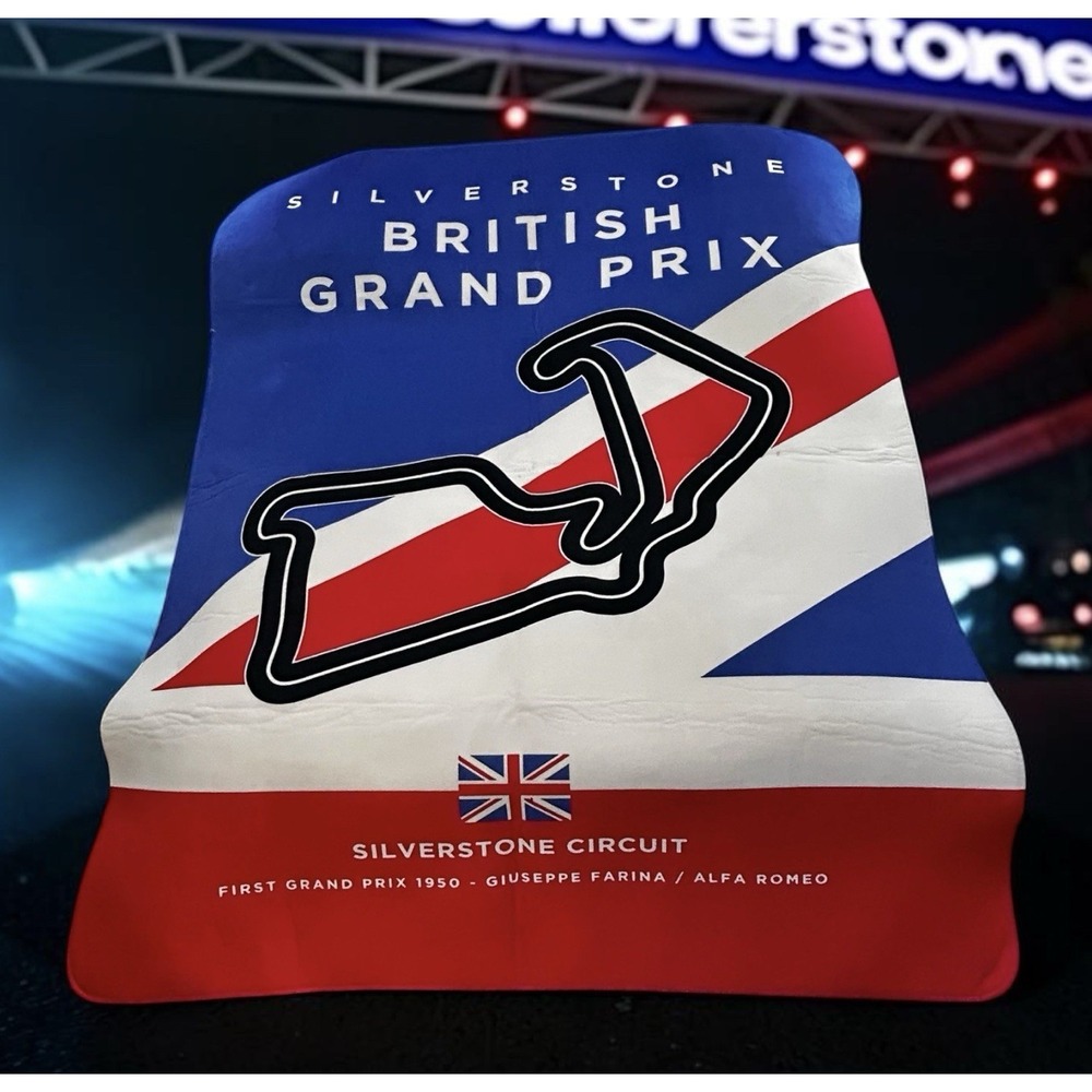 FORMULA 1 Silverstone BRITISH GRAND PRIX/Graphic/"Beach" Blanket/64x78/3/8"thick